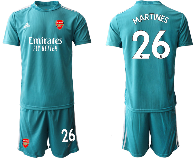 Men 2020-2021 club Arsenal blue goalkeeper #26 Soccer Jerseys1